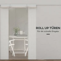 Outsunny Vervangend dak voor paviljoen, vervangende luifel, weerbestendig, 360 x 300 x 270 cm, wit(m-5)