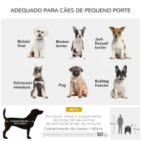 PawHut Carrinho para Animais de Estimação 2 em 1 Dobrável com Almofadado e Estrutura de Aço 81x68x98,5 cm Cinza Escuro(m-4)