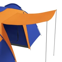 Outsunny Camping Tent with 2 Bedroom, Living Area and Porch, 4-6 Man Large Tunnel Tent, 2000mm Waterproof, Portable with Bag(m-8)