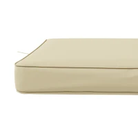 Outsunny 4-Piece Seat Cushions Pillow Replacement, Patio Chair Cushions Set with Ties for Indoor Outdoor, Beige(m-9)