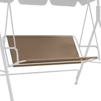 Outsunny Garden Swing Seat Cover Replacement, for 2 and 3 Seater Swing Bench, 115 x 45 x 45cm, Beige(m-11)