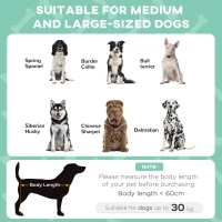 PawHut Cooling Raised Pet Bed w/ Washable Breathable Mesh, for Medium, Large Dogs, 91 x 76 x 89cm - Light Grey(m-4)