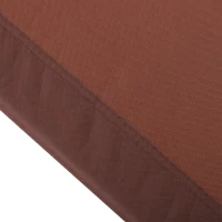 Outsunny Outdoor Foldable Sun Lounger, 4 Level Adjustable Backrest Reclining Sun Lounger Chair with Pillow and Reading Hole, Brown(m-8)