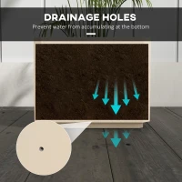 Outsunny Set de 2 Jardiniere de Exterior, Jardiniere Inalta(m-6)