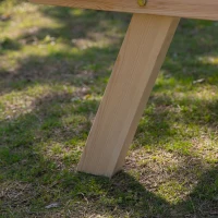 Outsunny 4-Seater Wooden Picnic Bench Set-Fir Wood(m-10)