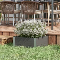 Outsunny Kit de Pat de Ggradina Inaltat cu Baza Deschisa(m-2)