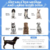 PawHut Cooling Raised Pet Bed w/ Washable Breathable Mesh, for Medium, Large Dogs, 91 x 76 x 89cm - Dark Blue(m-4)