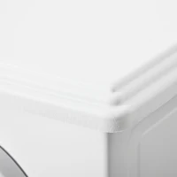 HOMCOM Camino Elettrico Portatile 1000/2000W con Fiamma LED Realistica, per Aree di 25m², Bianco(m-8)