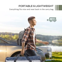 Outsunny Cort Marchiza Portabila pentru Haion Jeep(m-7)