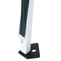 Outsunny Slant Leg Pop Up Gazebo with Carry Bag, Height Adjustable Party Tent Instant Event Shelter for Garden, Patio, ( 3 M × 3 M Base / 2.5 M × 2.5 M Top, Green)(m-10)