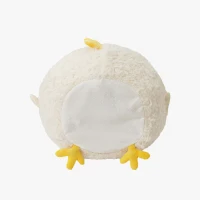 ZEZE Cuccia per Gatti a Forma di Pulcino, Cuccia Chiusa a Forma di Grotta, Bianco(m-6)