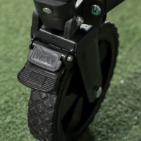 Outsunny Folding Garden Trolley, 180L Wagon Cart with Extendable Side Walls, for Beach, Camping, Festival, Black(m-9)