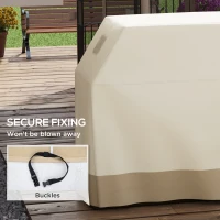 Outsunny 71W x 188Lcm PU Coated Protective Grill Cover - Beige(m-5)