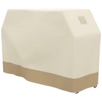 Outsunny 71W x 188Lcm PU Coated Protective Grill Cover - Beige(m-1)