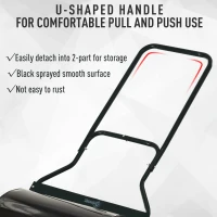 Outsunny Heavy Duty Push/Tow Lawn Roller Filled w/ Water or Sand(m-4)