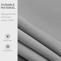 Outsunny Garden Patio Manual Awning Canopy Sun Shade Shelter Retractable 4 Size 5 Colour(m-7)