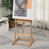 Vinsetto Art Studio Easel Height Adjustable W/ Canvas Holder Pencil Case Display Drawing(m-10)