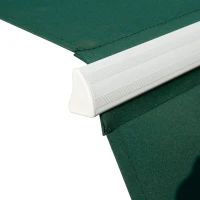 Outsunny 4x2.5m Manual Awning Window Door Sun Weather Shade w/ Handle Green(m-9)