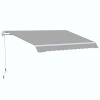Outsunny Garden Patio Manual Awning Canopy Sun Shade Shelter Retractable 4 Size 5 Colour(m-1)