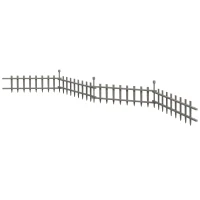 Outsunny 4PCs Wooden Garden Fencing Landscape Edging, Grey(m-1)