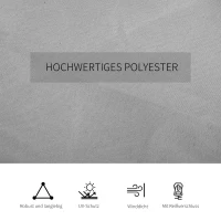 Outsunny Vervangingsgordijn voor paviljoen, set van 4, voor 3x3m paviljoens, 302x205cm, lichtgrijs(m-7)