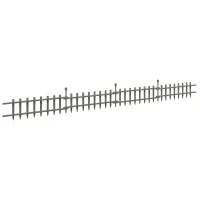 Outsunny 4PCs Wooden Garden Fencing Landscape Edging, Grey(m-11)