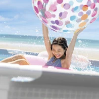 INTEX 26732NP - Piscina Prisma Frame 549X122 Cm Con Pompa Filtro, Scaletta Doppia, Telo Base E Copertura(m-4)