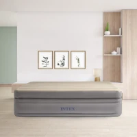 INTEX 64164ND - Materasso Dura-Beam Prime Comfort Matrimoniale Con Tecnologia Fiber Tech, Pompa Elettrica Incorporata 152X203X51 Cm(m-6)