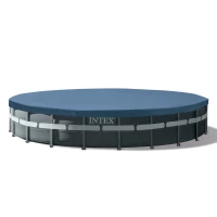 INTEX 26340NP - Piscina Ultra Xtr Frame 732X132 Cm Pompa A Sabbia, Scaletta Doppia, Telo Base, Copertura(m-3)