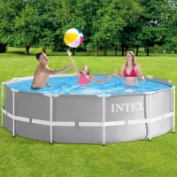 INTEX 26716NP - Piscina Prisma Frame 366X99 Cm Con Pompa Filtro E Scaletta Doppia(m-2)