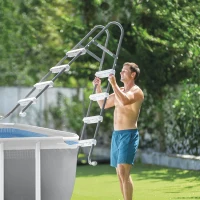 INTEX 26784NP - Piscina Prisma Metal Frame 300X175X80 Cm Con Pompa Filtro E Scaletta(m-5)