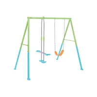 INTEX 44120 - Altalena Colorata 2 Componenti Cm 241 (L) X 244 (P) X 201 (H)(m-1)
