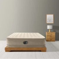 INTEX 64428ND - Materasso Matrimoniale Ultra Plush Dura Beam Con Tecnologia Fiber-Tech Con Pompa Elettrica Incorporata Cm 152X203X46(m-4)