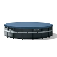 INTEX 26330NP - Piscina Ultra Xtr Frame 549X132 Cm Pompa A Sabbia, Scaletta Doppia, Telo Base, Copertura(m-2)
