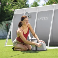 INTEX 28636 - Pompa Filtro Easy-Frame Cm 549 - Flusso D'Acqua: 5,678 L/H, Flusso Di Sistema: 4,353 L/H(m-2)