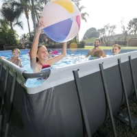 INTEX 26356NP - Piscina Ultra Xtr Frame Rettangolare 549X274X132 Cm, Pompa A Sabbia, Scaletta Doppia, Telo Base, Copertura(m-4)