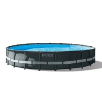 INTEX 26334NP - Piscina Ultra Xtr Frame 610X122 Cm Pompa A Sabbia, Scaletta Doppia, Telo Base, Copertura(m-1)