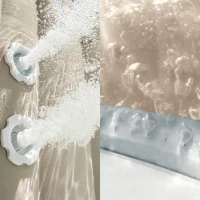 INTEX 28464EX - Calacatta Jet And Bubble Deluxe Cm 211X71 4 Posti Quadrata Con Pompa, Sistema Di Purificazione Acqua, Wif40 Getti,Telo Base, Telo Copertura(m-5)