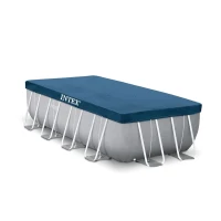 INTEX 26792NP - Piscina Prisma Metal Frame 488X244X107 Cm Con Pompa Filtro,Scaletta,Telo Base, Copertura(m-2)