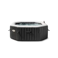 INTEX 28458EX - Pure Spa™ Bubble E Jet Massage Deluxe Ottagonale 201X71 Cm 4 Posti Con Pompa, Riscaldatore, Sistema Purificazione Acqua, Clorinatore, 2 Poggia Testa(m-1)