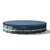 INTEX 26334NP - Piscina Ultra Xtr Frame 610X122 Cm Pompa A Sabbia, Scaletta Doppia, Telo Base, Copertura(m-2)