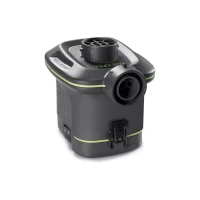 Intex 64778 - Materasso Gonfiabile Prestige Downy Piazza e Mezza, con Pompa a Batteria Portatile, 137x191x25 cm(m-4)