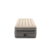 INTEX 64162ND - Materasso Dura-Beam Prime Comfort Singolo Con Tecnologia Fiber Tech, Pompa Elettrica Incorporata 99X191X51 Cm(m-4)