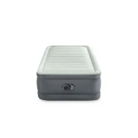 INTEX 64902ND - Materasso Elevated Premiere Singolo Con Tecnologia Fiber Tech, Pompa Elettrica Incorporata Cm 99X191X46(m-4)