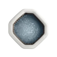 INTEX 28458EX - Pure Spa™ Bubble E Jet Massage Deluxe Ottagonale 201X71 Cm 4 Posti Con Pompa, Riscaldatore, Sistema Purificazione Acqua, Clorinatore, 2 Poggia Testa(m-2)