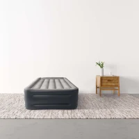 INTEX 64132ND - Materasso Dura-Beam Pillow Rest Deluxe Singolo Bicolor Con Tecnologia Fiber Tech, Pompa Elettrica Incorporata 99X191X42 Cm(m-6)