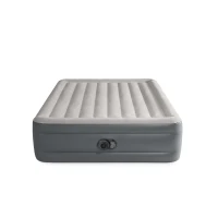 INTEX 64126ND - Materasso Dura-Beam Essential Matrimoniale Con Tecnologia Fiber Tech, Pompa Elettrica Incorporata 152X203X46 Cm(m-4)