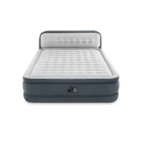 INTEX 64448ND - Materasso Dura-Beam Con Schienale Tecnologia Fiber Tech Con Pompa Elettrica Incorporata 152X236X86 Cm(m-2)