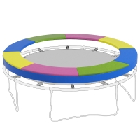 SPORTNOW Zamiennik ochraniacza brzegowego do trampoliny, wodoodporny, odporny na rozdarcia, Ø305 cm, kolorowy
