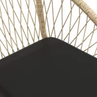 Outsunny Rieten Terrasmeubelset, Tuinmeubelset, 2 Stoelen & Tafel, Geel(m-8)